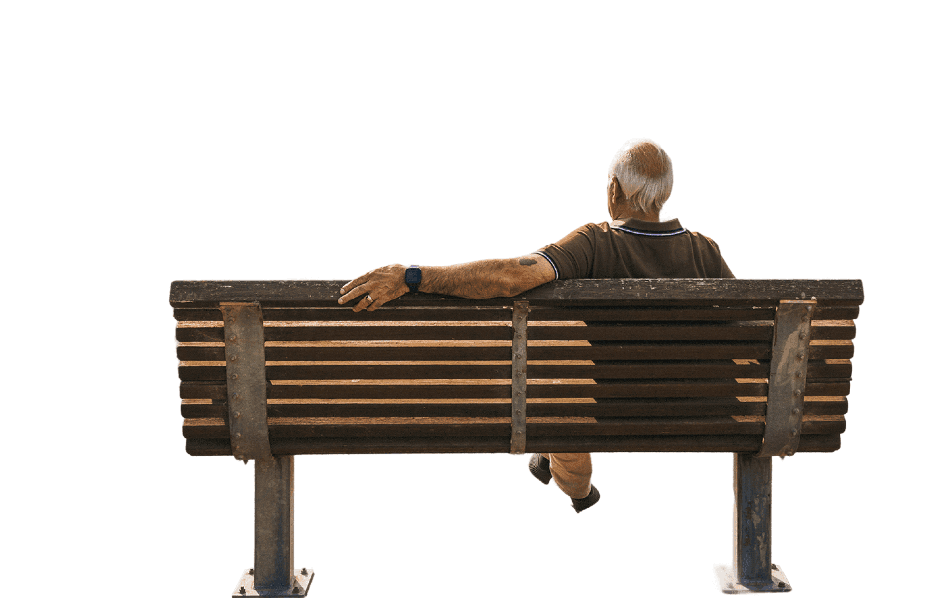 Happy man wearing Umps Watch